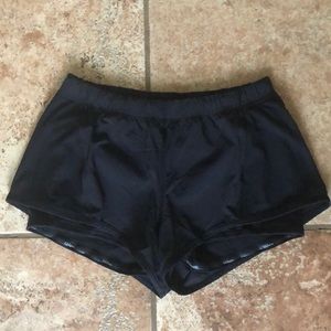 black Lululemon shorts, size 6